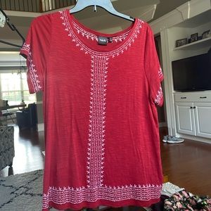 Pretty Red Blouse! Size M